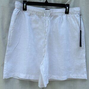 Tahari White Linen Womens Shorts...Size XL...NWT